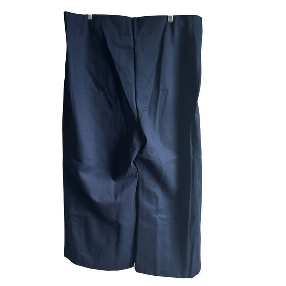 Banana Republic High Rise Wide Leg Cropped Everywhere Ponte Pant Blue 713496 XXL - Picture 6 of 11